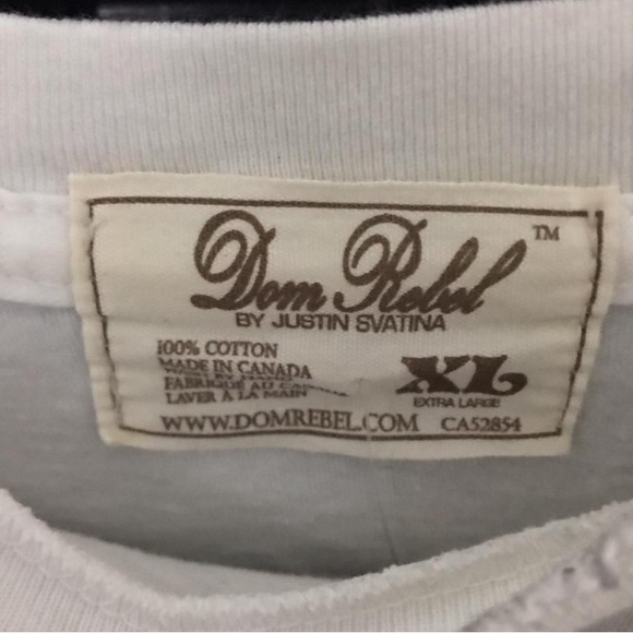 Vintage Dom Rebel The Art Gallery “Skull Cross” T-shirt NWT - Picture 4 of 4